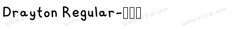 Drayton Regular字体转换